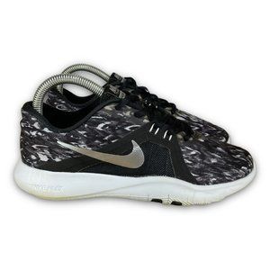 Nike Flex TR 8 Running Shoes 924342-001 Low Top Lace Up Black Silver Women 6.5